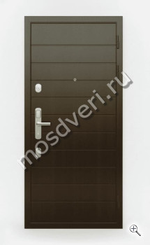 Дверь входная венге МДФ панель с фрезеровкой - купить от производителя Мосдвери Дверь входная венге МДФ панель с фрезеровкой